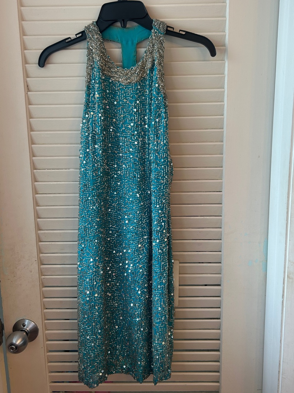 Vintage Caché Beaded Halter Dress